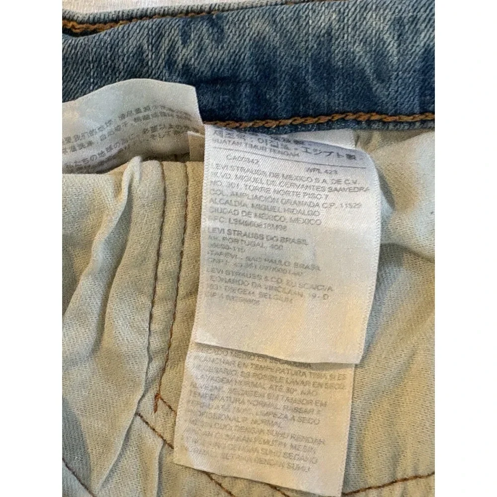 Levi's Mens 514 Straight Jeans W34 L32 Original Blue Regular Denim Pants